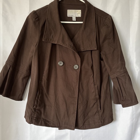 Vintage Old Navy Brown Blazer/jacket Woman's‎ 3/4 Sleeve Size M - Picture 1 of 8